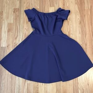 Strapless Mini Dress in Navy Medium